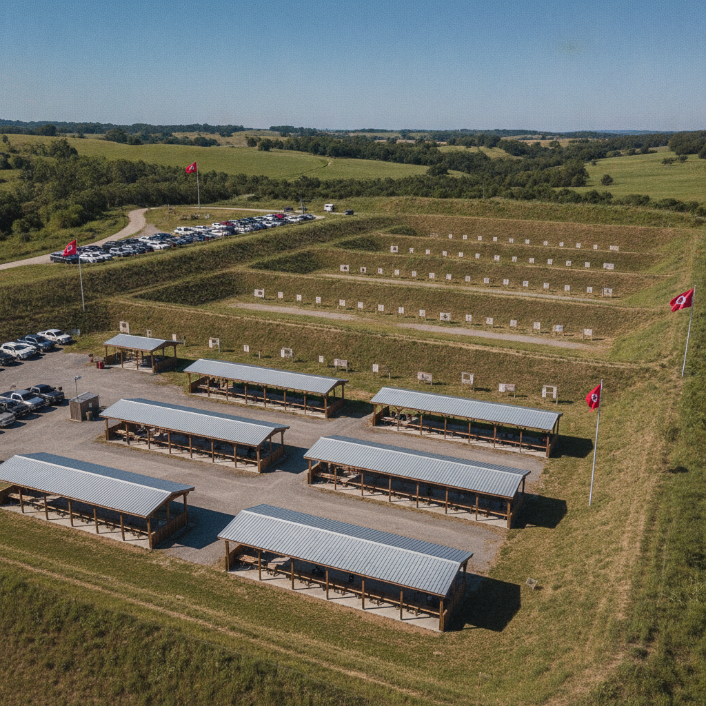 Outdoor shooting range facility